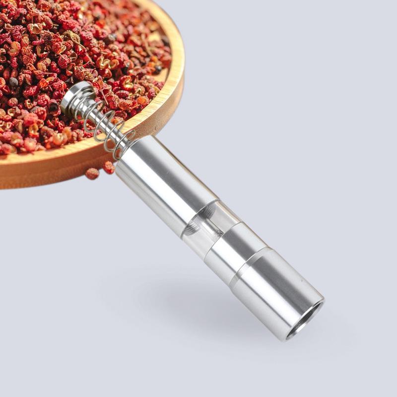 Manuelle Pfeffermühle Edelstahl Manuelle Drucktyp Pfeffermühle Pfeffermühle Küchenwerkzeuge