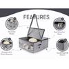 Hat Storage Bag Portable Hat Clothes Travel Case Hat Storage Bucket Dustproof Household Storage Box with Zipper Lid Foldable