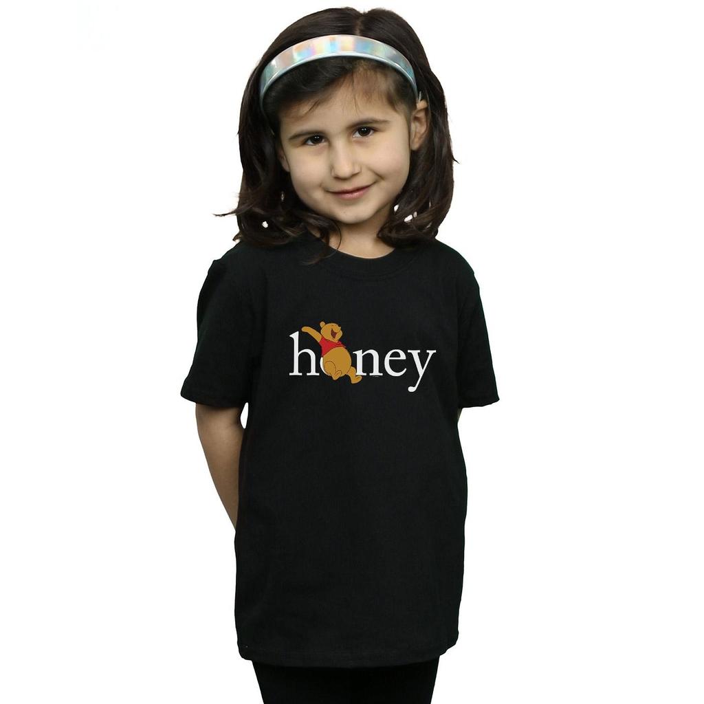 Disney Girls Winnie The Pooh Honey Cotton T-Shirt
