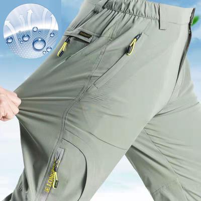 Heren Zomer Lichtgewicht Ademend Sneldrogend Wandelbroek Losse Plus Size Casual Broek Heren Softshell Broek