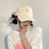 New versatile soft-top hat, baseball cap, pink sun hat, unisex letter baseball cap, Korean Dongdaemun style