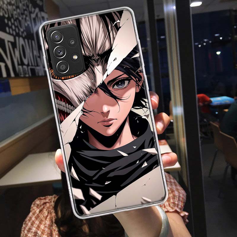 Character MIKASA Phone Case For Samsung A15 A25 A35 A55 A16 A26 A36 A56 Galaxy A12 A22 A32 A52S A05S A02S A72 A42 A6 A7 A8 A90 A