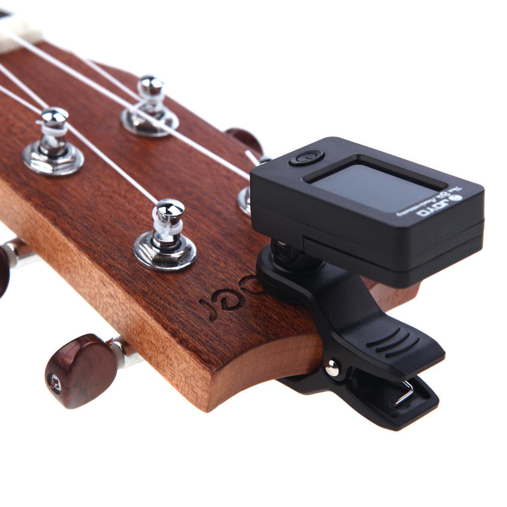 Mini Digital LCD Clip-on Tuner for Chromatic Guitar Bass Violin Ukulele C Ukulele D
