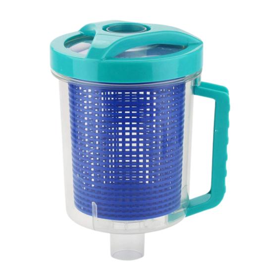 Pool Leaf Canister for Pool Vacuum Transparent Pool Leaf Collector Leaf Trap High-Capacity Leaf Catcher Catch Twigs Debris for Pool Spa