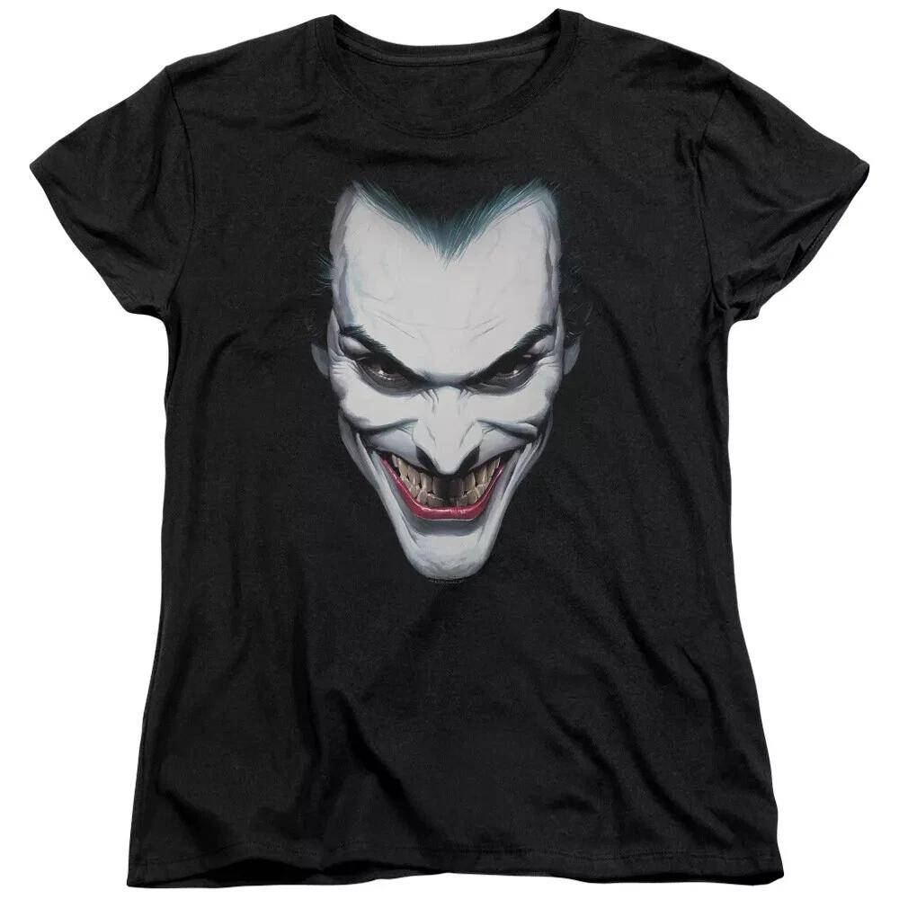 Batman  Joker Portrait  Women s T-Shirt 3XL