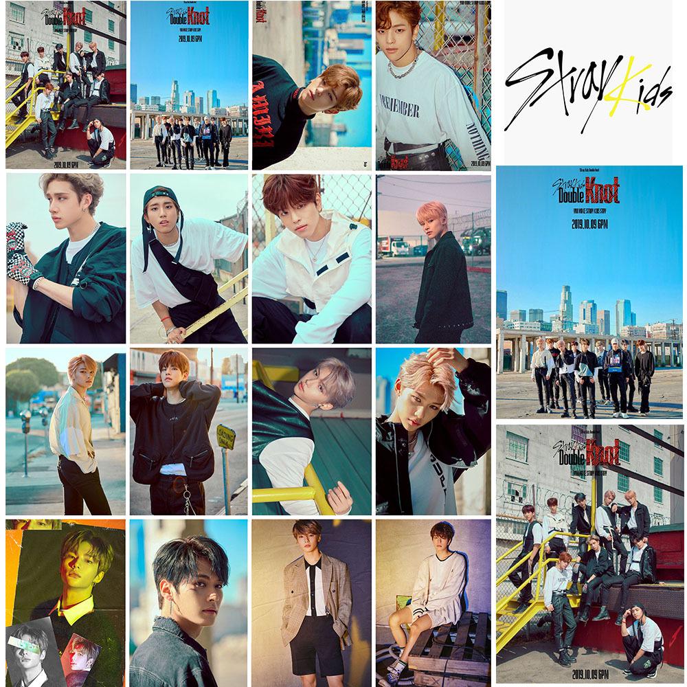 Фан-фотокарточки Stray Kids: Альбом Double Knot Посткарты LOMO Kim Woo Jin, Seo Chang Bin, Yang Jeong In
