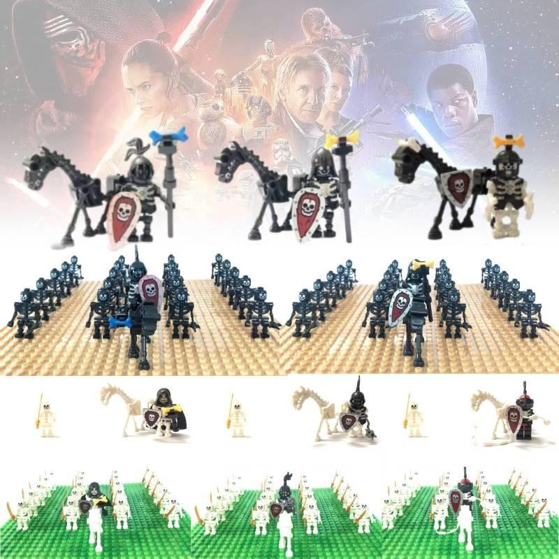 Miniatur Skelett Ritter Kompatible Bausteinfiguren Für Kinder Spielspaß