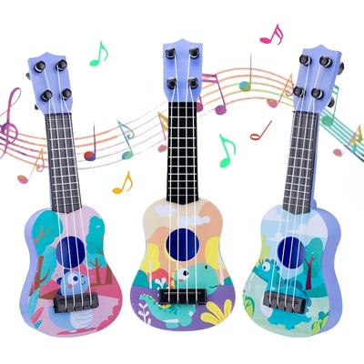 Mini-Ukulele, Gitarrenspielzeug, Verbesserung der Fähigkeiten, klassisches, frühpädagogisches Musikinstrument für Jungen, Mädchen, Kinder, Babys, Weihnachtsgeschenke