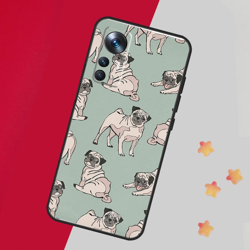 Cute Pug Dog Case For Xiaomi 15 Ultra 13 14 11T 12T 13T 14T Pro Cover For POCO F7 F6 F5 X3 X5 X6 X7 Pro