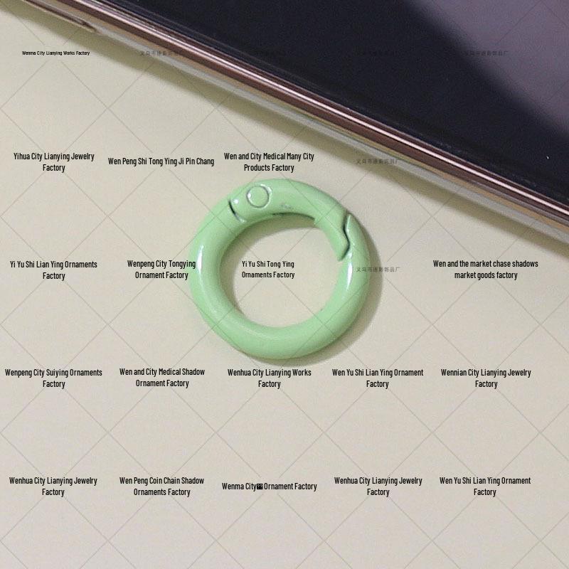 25mm Colored Spring Coil Metal Lobster Clasp for DIY Jewelry, Phone Cases, Hardware, Hanging Buckle, Keychains