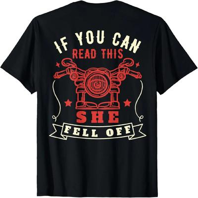 Lustig Wenn Du Das Lesen Kannst Sie Ist Runtergefallen Cooles Vintage Biker T-Shirt