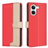 Wallet Case for Poco X8 Pro - Leather/PU, Red