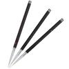 3 Stück Nylon Haar Nagelkunst DIY Pinsel Set Legierter Griff Nagelmalerei Zeichenpinsel für Zuhause Salon