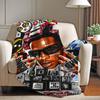 Rapper A-Asap-Rocky Don't Be Dumb Blanket Warm Soft Suitable For Bedroom Sofa Bed Living Room Office Travel Camping Gifts