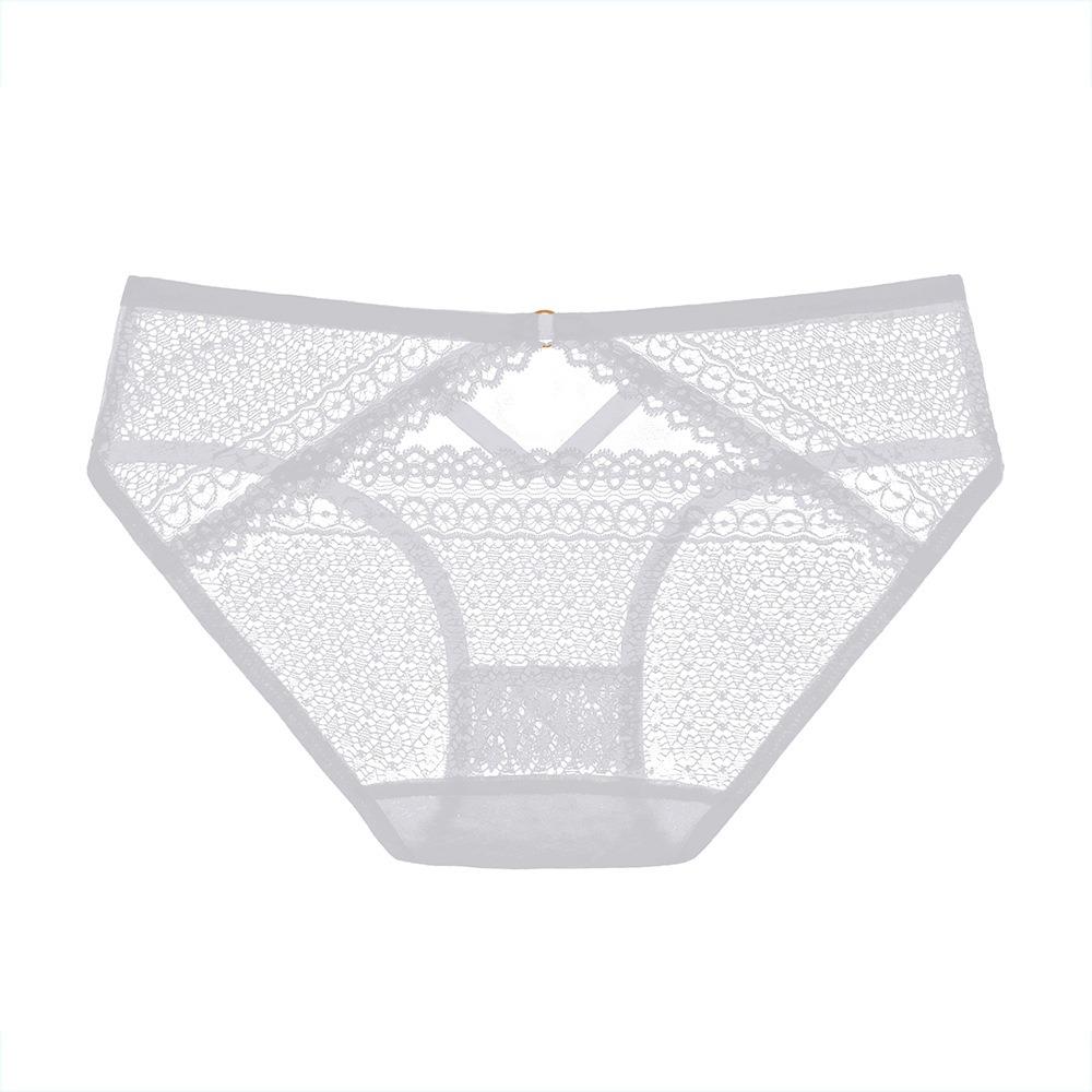 Panties Women's Lace Mid-waist Hip Lift Hollow Sexy and Breathable Mesh Seamless Women's Briefs 5003