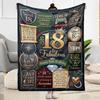 Süße 18. Geburtstags-Flaneldecke - Weich und geeignet für Sofas, Betten, Büros, Reisen, alle Jahreszeiten, tolles Geschenk für Feiertage und Geburtstage.