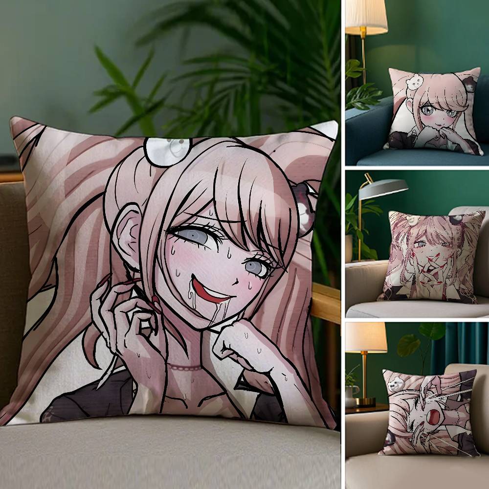 J-Junko Enoshima Pillow Case Sofa and Living Room Decorative Cushion Covers Dust-proof and Mite-proof Invisible Zipper