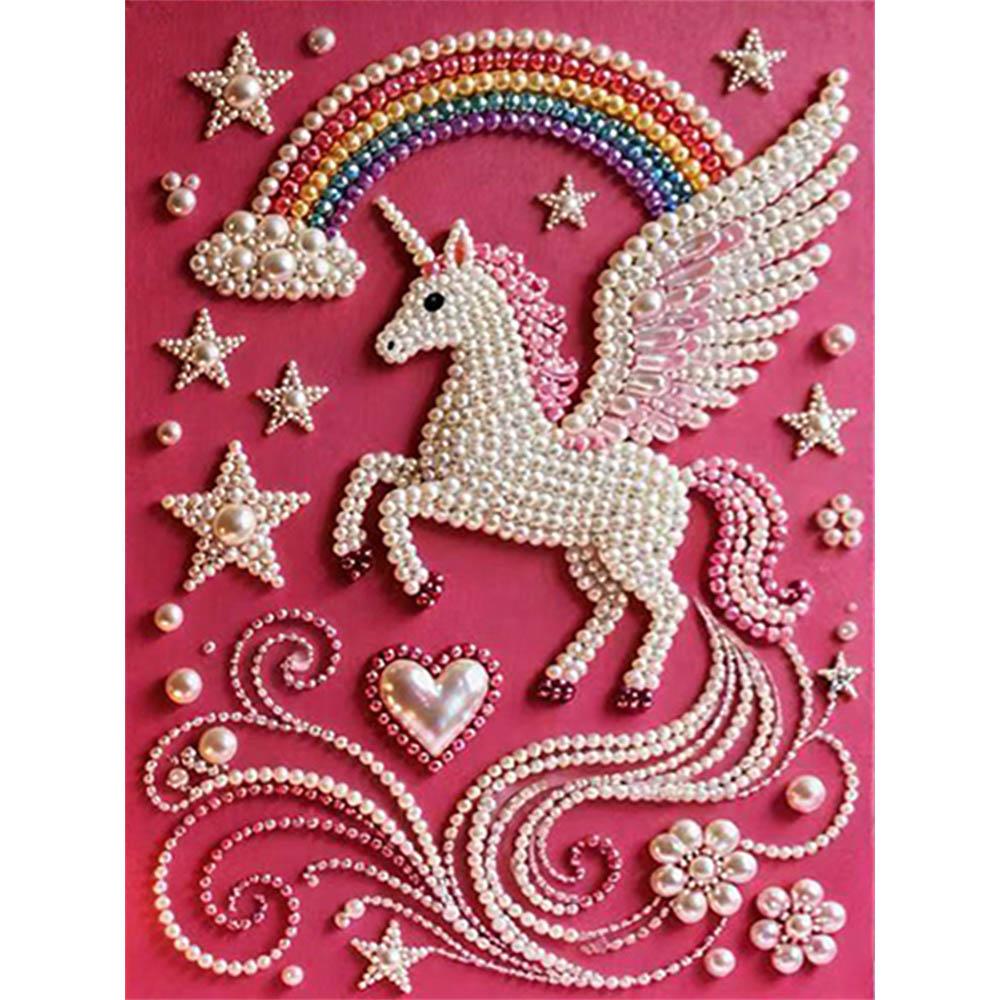 DIY Pegasus Pearl Art Painting for Home Wall Decor Pearl Gem Paintings Picture Arts Craft  for Adults/Beginners Gift Idea Home Decor Without Frame