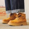 Pánské zimní boty Martin rebarborové boty klopa silná podrážka zvyšující retro ležérní pracovní krátké boty 11306-J
