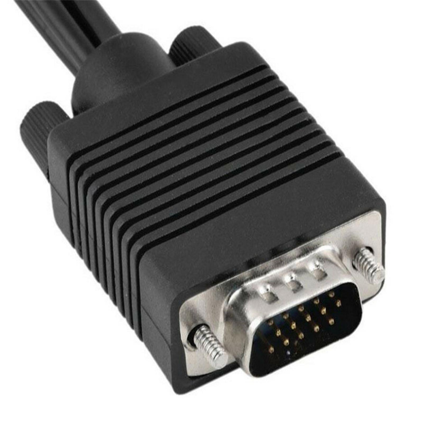 

ABS VGA To S Video 3RCA Converter Cable For Clear Video Signal Conversion For PC Laptop 15CM 5.9in 1