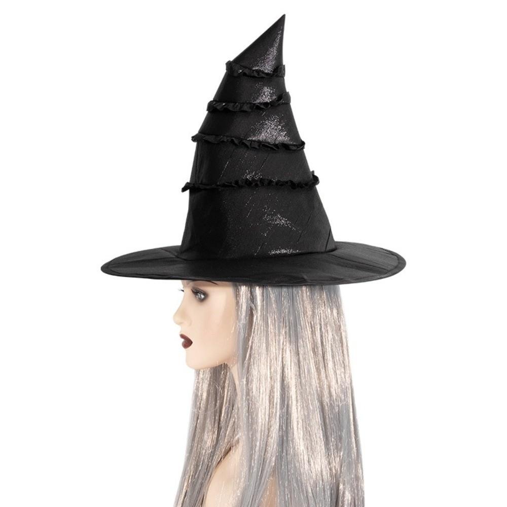 Black Wizard Cap Lolitas Cosplay Witch Hat Cool Halloween Witch Hat  Children
