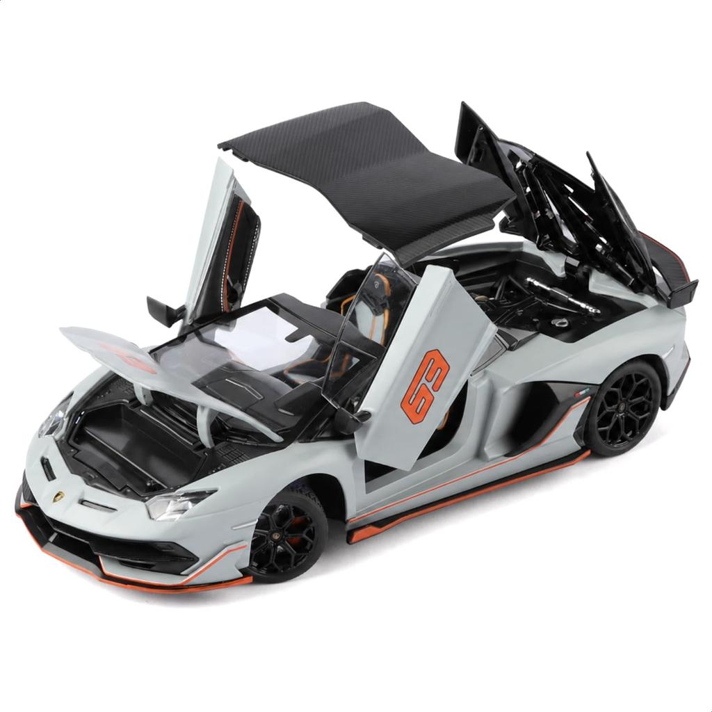 Heimanba Lamborghini Aventador SVJ 63 Roadster Diecast Model Car H2591 1/24 / (Gray GY)