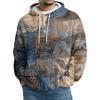 Men's Knit Hooded Sweatshirt Casual Long-Sleeve Sweatshirt