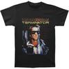Herren Terminator Grid T-Shirt Groß Schwarz