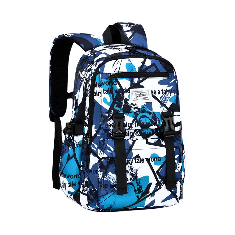 ZHIMABAOBEI Oxford Kids Bag Regular Kids' Blue & White/Yellow/Grey ZMBB-5236