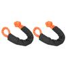 2Pcs Recovery Soft Shackle 35 Tons Breaking Strength Lightweight Rope Shackle for Truck Large SUVs
