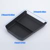 Lower Console Storage Insert for Cars, Flexible Rubber Tray with Taller Edges, Patterned Base and Divider Design for Small Daily Carry Items