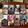 C-Cute F-Funny Affe Handyhülle Für Samsung Galaxy A73,A72,A71,A70,A53,A52,A51,Andere Weiche Schwarze Hülle