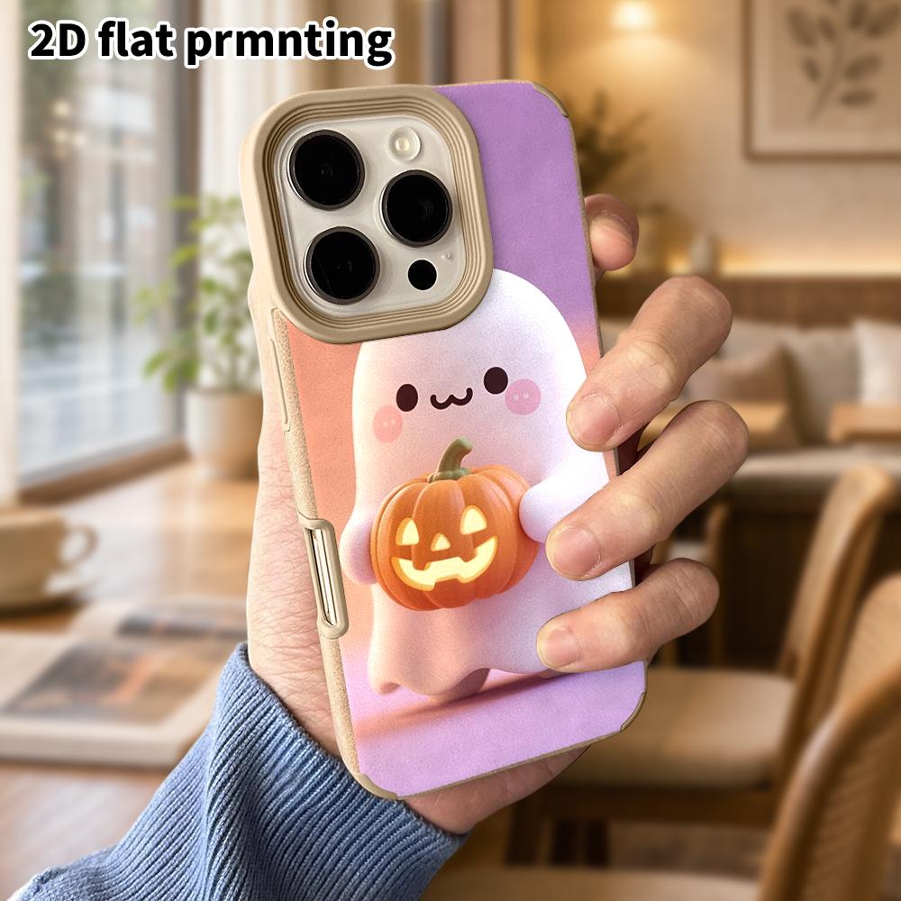 Phone Case: Lambskin 2D Flat Samsung Galaxy A34 A35 M05 M06 S20 S22 S21 FE Plus 5G Protective Case, Hugging a Pumpkin, Christmas and Halloween Gift