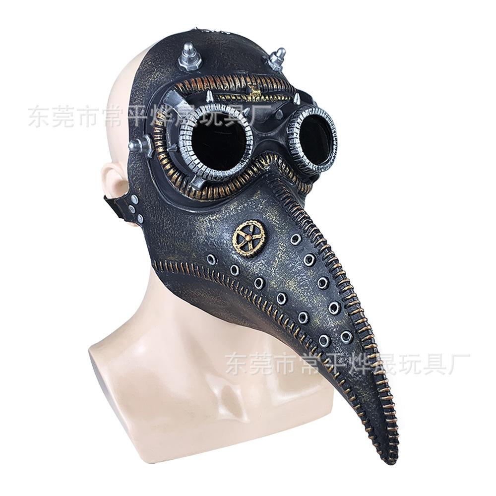2020New European and American punk-style plague doctor bird beak mask for Halloween costume parties