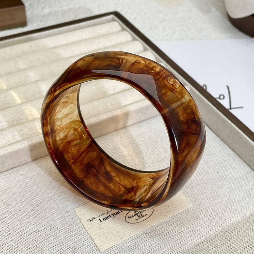 Wide Acrylic Bracelets Geometric Women Bangles New Chunky Bangles  Jewelry