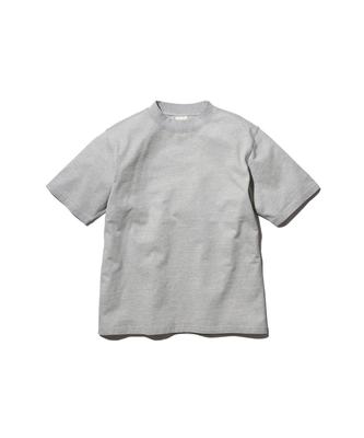 Recycled Cotton Mockneck T-Shirt, Size L, M.GREY, TS-25SU403, Perfect for Festivals, Camping, and Outdoor Activities
