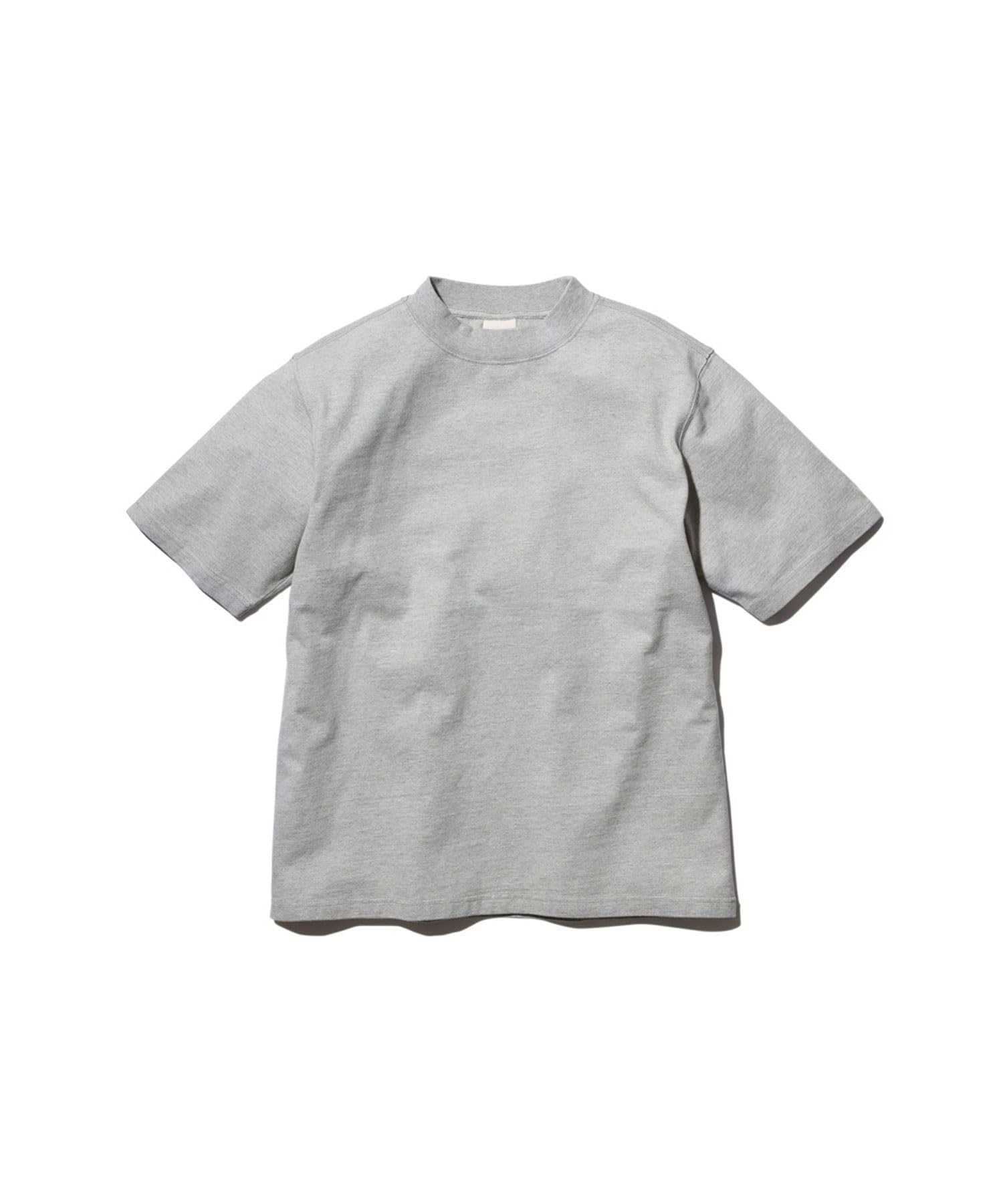 

Snow Peak Recycled Cotton Mockneck T-Shirt, Size L, M.GREY, TS-25SU403, Perfect for Festivals, Camping, and Outdoor Activities