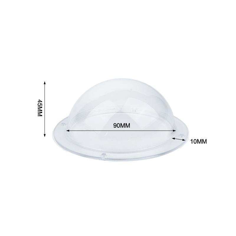 High Clarity Clear Security Camera Dome Cover Acrylic Hemisphere Replacement for Factory Outdoor Surveillance Use
