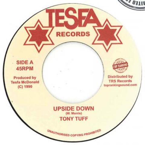 

7inch Record TONY TUFF / TOMMY TROUBLE - Upside Down / Wah Fi Hol Dem TRSTF2 Tesfa/Top Ranki 1990 Europe Reggae, Ska & Dub Used