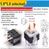 Self-Locking/Non-Locking Button Switch Keypad, Six-Pin, 5.8mm/7mm/8mm/8.5mm