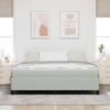 Bed Frame with Mattress Light Grey 180 x 200 cm Fabric