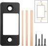 Metal Door Strikes Plate Corrector Large Hole Round Corner Strikes Backplate Prevents Sticking and Misalignment