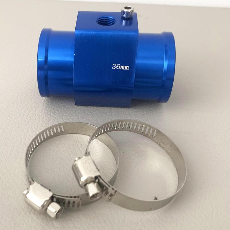 Water Temp Gauge Radiator Sensor Joint Pipe Hose Water Temperature Adapter Aluminium Alloy For Car Truck Motorcycle Size 18-40mm
