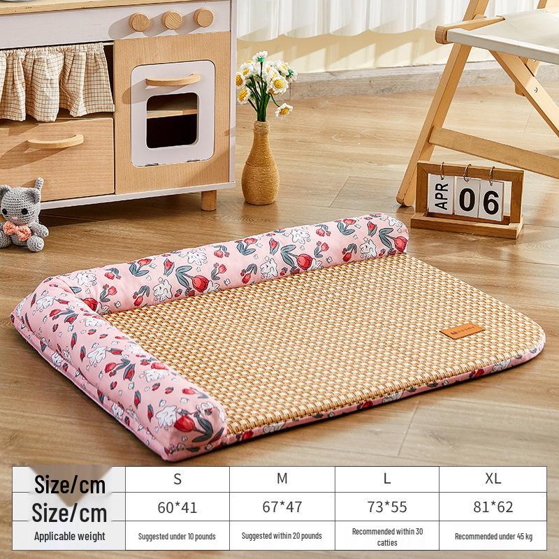 Four Seasons Washable Pet Bed: Cool Nest Cushion for Dogs & Cats