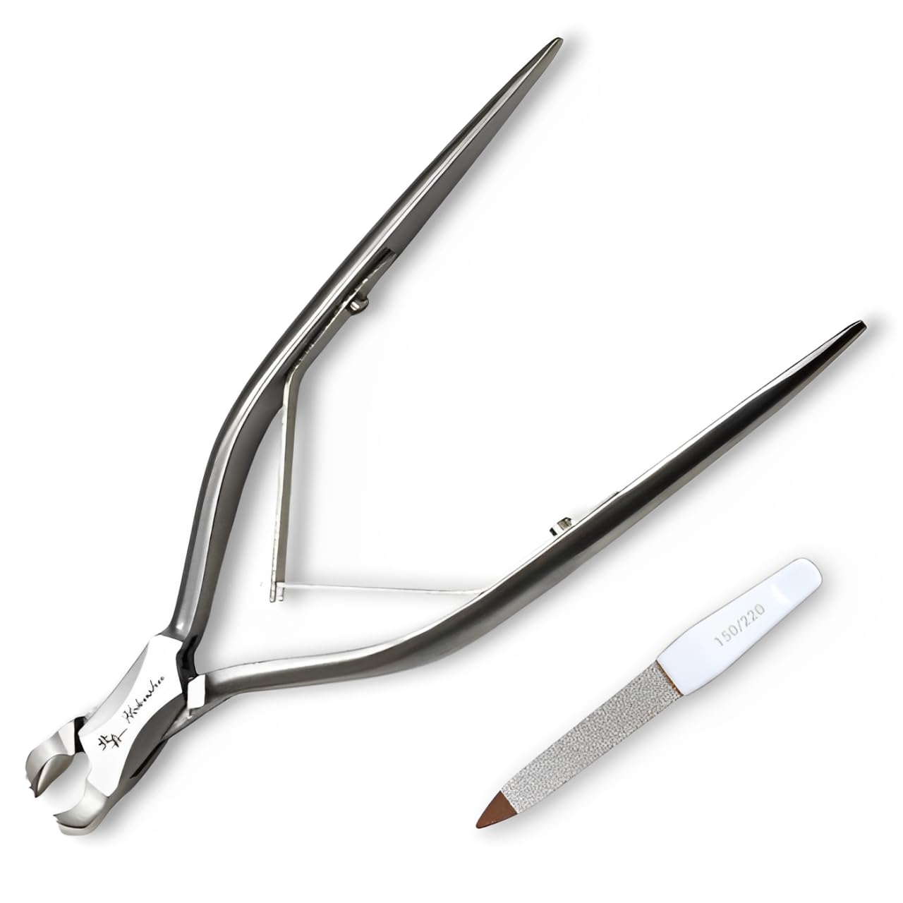 

Hokufune Nail Clippers Nippers for Feet Long Handle Made in Japan Nail File Included HS-5 [Blacksmith Craftsmanship] срібний