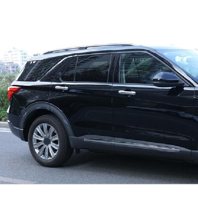 Exterior Side Door Handle Strip Trim For Ford Explorer - Chrome Silver