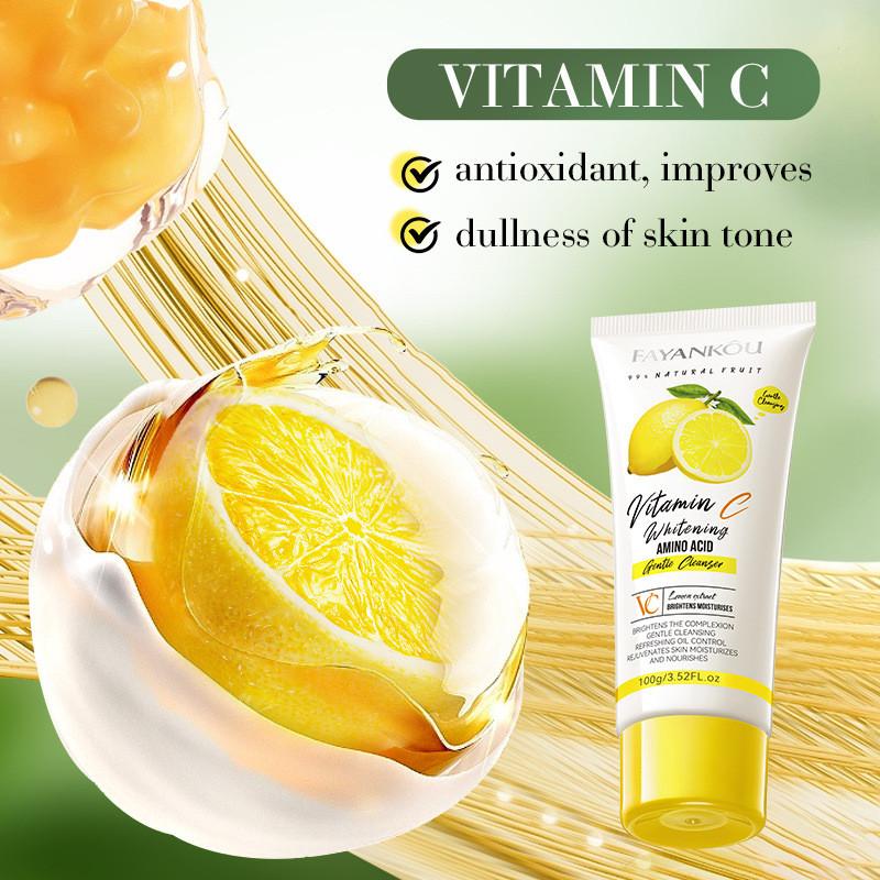Acid Fayankou Amino Cleansing Milk With Lemon Vc For Wholesome Brightening Care Skin