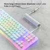 USB C Coiled Gaming Keyboard Cable Metal Aviator Wire