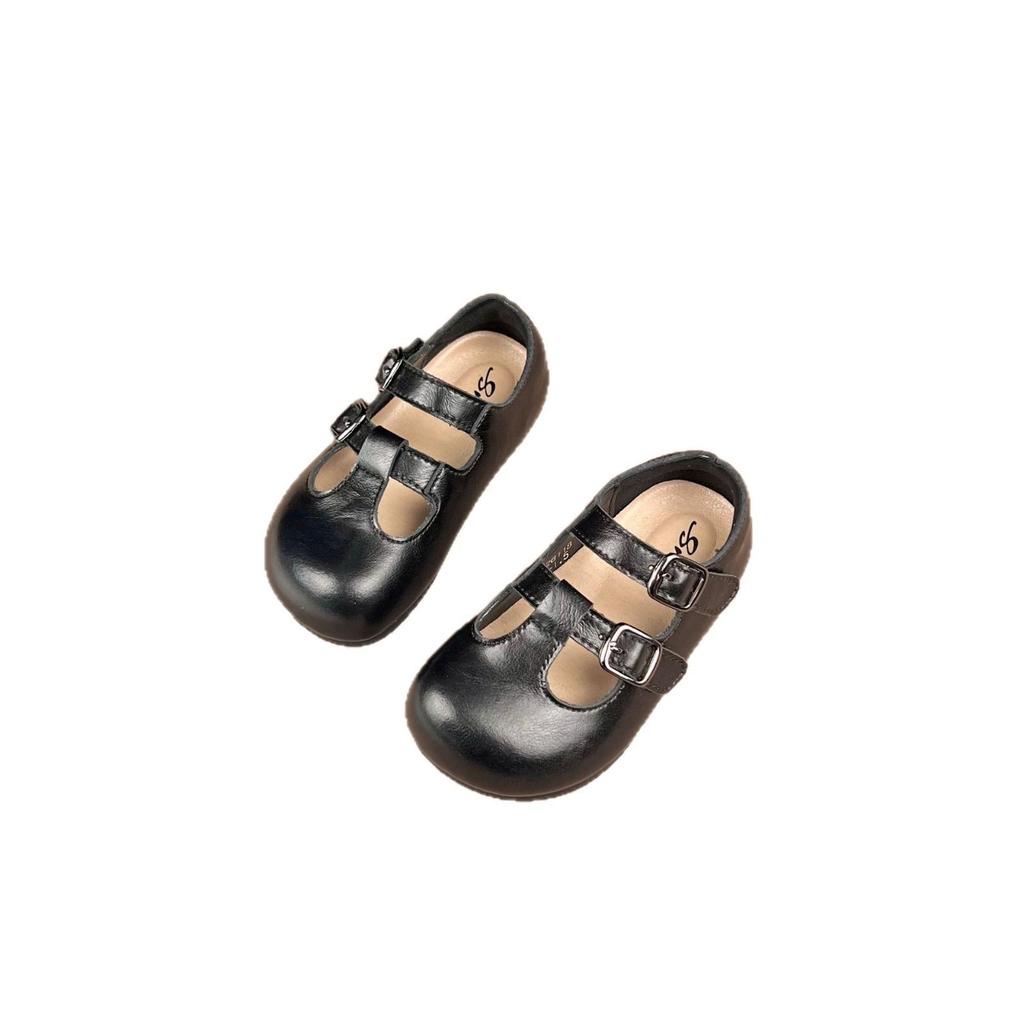 2026 Mädchen Retro T-Riemen Mary Jane Lederschuhe mit weicher rutschfester Sohle - Britischer Stil Prinzessinnen Auftrittsschuhe.