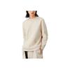 Li Ning Plain Print Pattern Round Neck Long Sleeve Sweatshirt Unisex sweatshirt Khaki AWDSC19-2